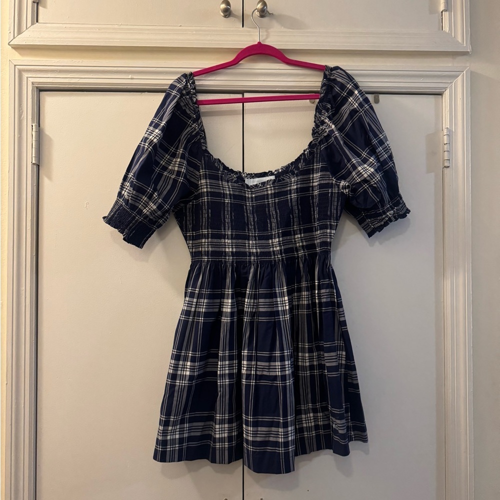 Hill House Navy Checkered Dress